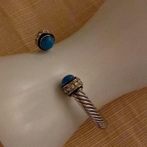 Cuff bracelet Silvertone - Picture 8 of 12